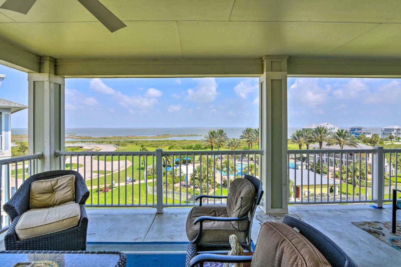 شقة Pointe West Family Retreat Balcony And Ocean Views! غالفيستون، تكساس المظهر الخارجي الصورة